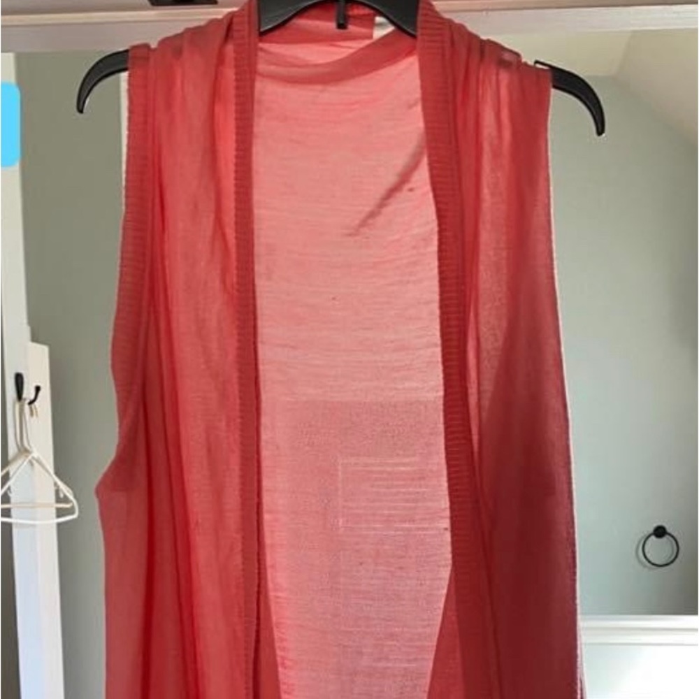 XXL coral extremely soft flowing vest